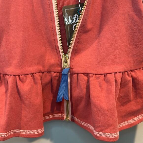 Matilda Jane size 4 Blair Zip Front Ruffle Hem Hoodie - Picture 5 of 14